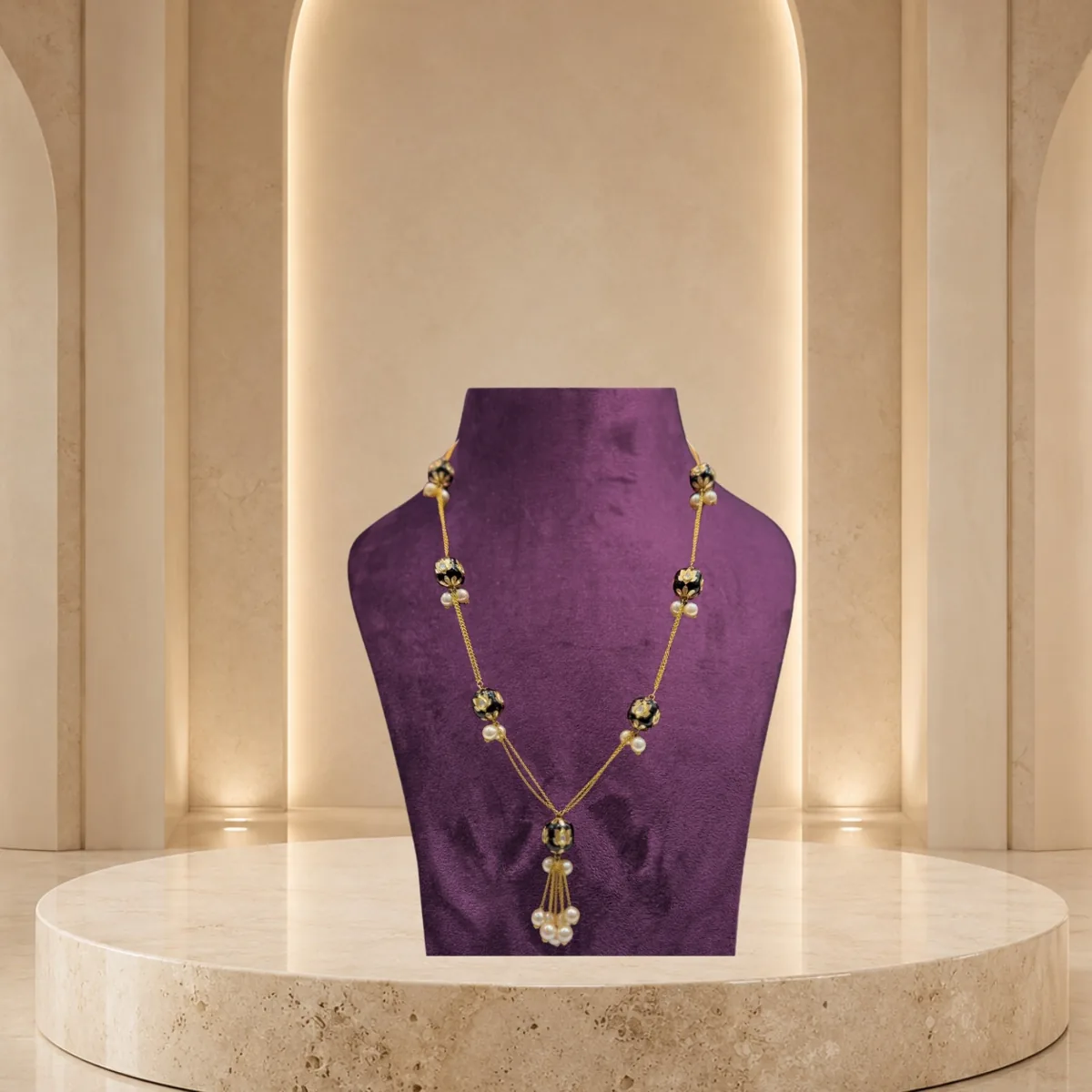 Virasat Gold Pendant Chain — Pendant Sets jewellery by Shree Kishan Jewellers & Sons