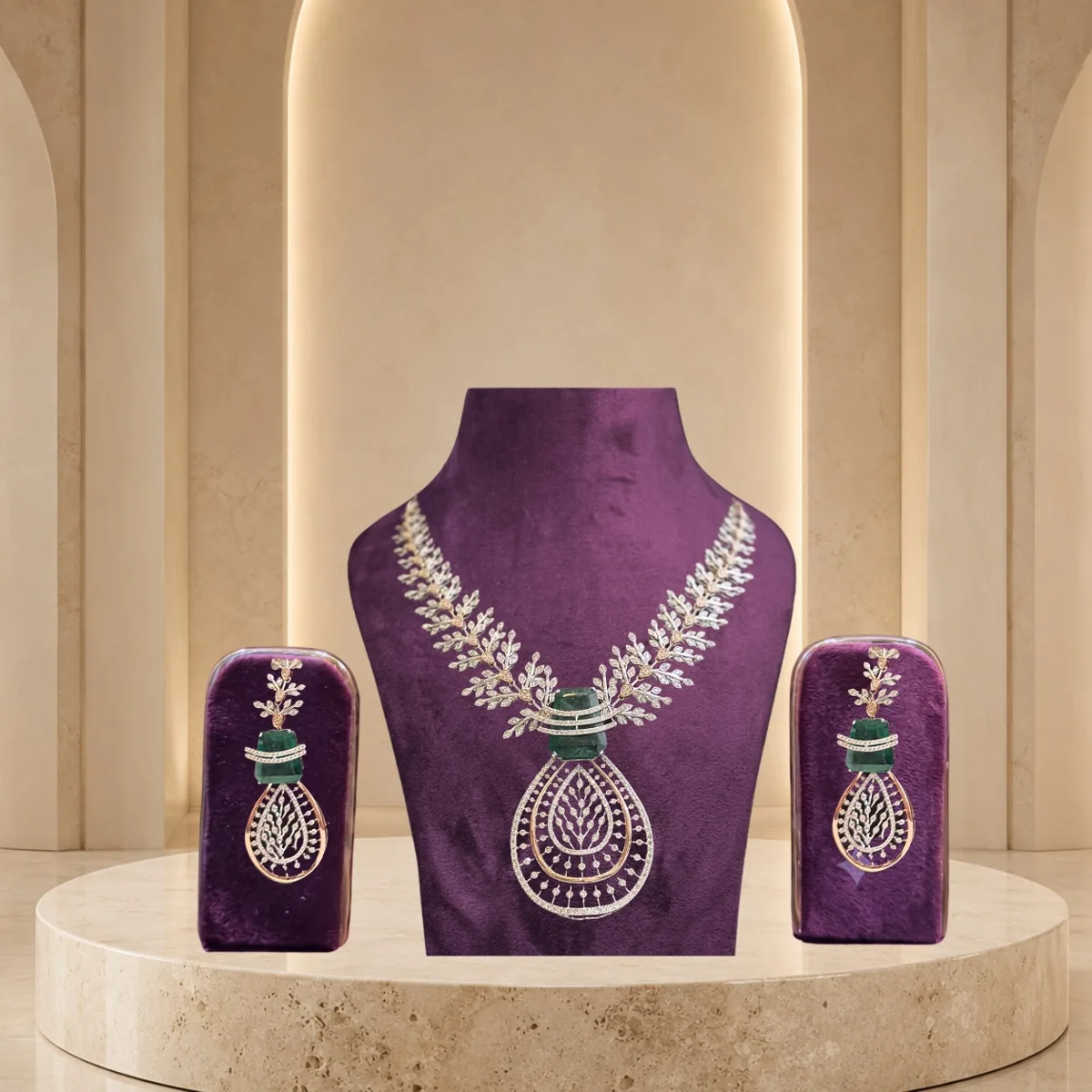Sitara Diamond Necklace — Diamond Sets jewellery by Shree Kishan Jewellers & Sons