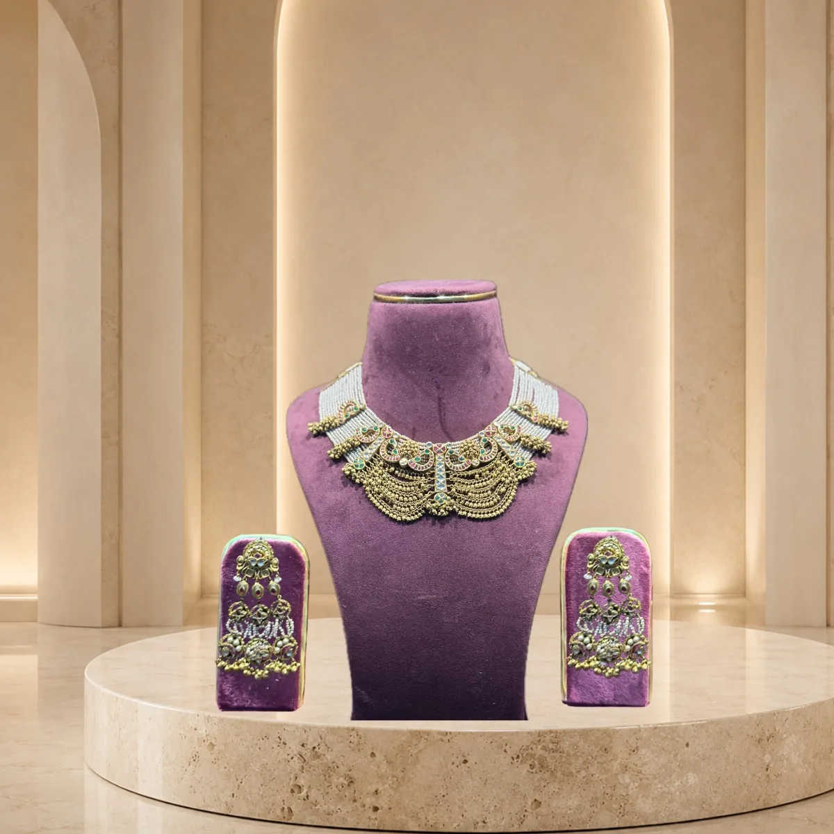 Ambika Kundan Choker — Choker Sets jewellery by Shree Kishan Jewellers & Sons